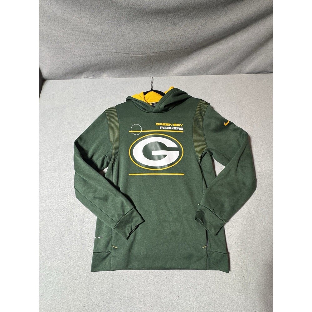 Nike Green Bay Packers NFL On-Field Dri-Fit Hoodie Youth Large 14/16